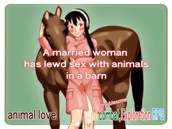 A Married Woman Has Lewd Sex With Animals In a Barn Español -